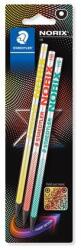 STAEDTLER Grafitceruza készlet, HB, STAEDTLER "Norix® 181", 3 különbözõ szín (3 db) (TS181HBBK3)