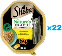 Sheba Nature’s Collection 22x85 g nedves teljes értékű eledel felnőtt macskáknak csirke darabokkal mártással