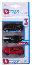 Bburago 1 /64 autók, 3 db /csomag (18-59030)