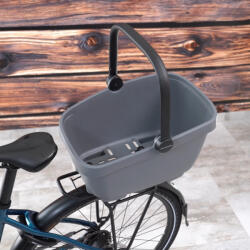 New Looxs Kerékpáros kosár MIK adapterrel szürke, 28L (max 10 kg) 49x37x29 cm (Clipper) (FA003484016)