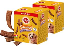PEDIGREE PEDIGREE® Mega Box Schmackos - hrană complementară pentru câini adulți (arome de vită, miel și păsări) - 2x790g