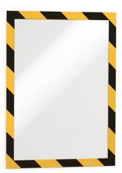 DURABLE Duraframe Security A4 2db/cs öntapadó sárga/fekete infokeret (4944130) - bestbyte