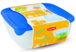 Keter Fresh & Go szögletes 4db-os ételtartó doboz szett 0, 25L+0, 8L+1, 7L+2, 9L (182596)
