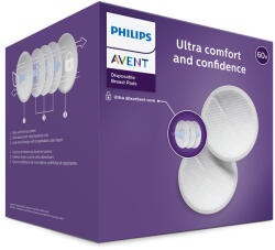 Philips SCF254/61 Eldobható melltartóbetét 60 db (Fehér) (SCF254/61)
