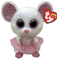 Ty Jucarie de plus Ty - Beanie Boos, Nina, soricelul balerina, 24 cm