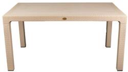 Iris GF-800C ORIGINAL CAPPUCCINO műanyag kerti asztal rattan 90x150cm (GF-800C) - officedepot