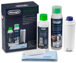 DeLonghi Set pentru curățare și întreținere De'Longhi DLSC306 - 5513283501, 1 filtru apă DLSC002, 1 decalcifiant EcoDecalk 200ml, 1 soluție EcoMultiClean 250ml, 1 lavetă microfibră, 1 test d (DLSC306)