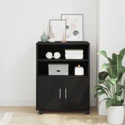 vidaXL За шкафове Черния дъб 60 x 48 x 74.5 см С колела (869242)