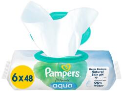 Pampers Harmonie Aqua Nedves Törlőkendő, 6 Csomag = 288 db Törlőkendő