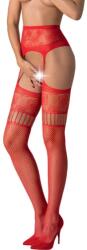 Passion Lingerie Чорапогащник с отвори Passion S030 червен