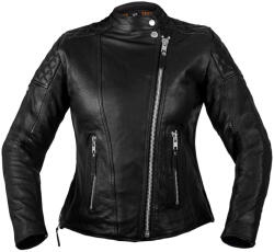 W-Tec Női bőr motoros kabát W-TEC Mantura sötét kávé bővített L (28243-L-P)