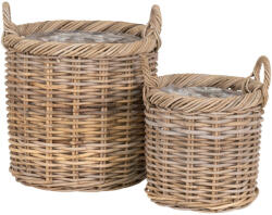 House Nordic Gili Kosarak kubu rattan, natúr 2 db (4401131) - homelux