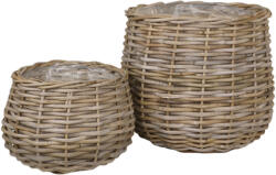 House Nordic Pulo kosarak, kubu rattan, natúr 2 db (4401112)