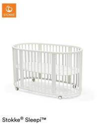 Stokke Sleepi Bed V3 kiságy kerekekkel, 141x74x78cm, 0M+ - fehér (591402) (591402)