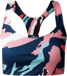 DARE 2B Női márvány Swirl Sportmelltartó XL fehér|kék|rózsaszín