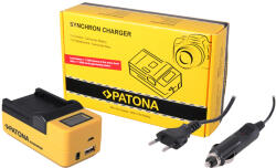 PATONA CB-2LVE akkumulátor töltő (LCD) (for Canon NB-4L + NB-5L) (4504) (4504)
