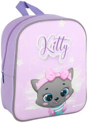 Spirit Spirit: Grey Kitty szürke cicás 3D mintás ovis lekerekített hátizsák 30x25x12cm (410544) - jatekshop
