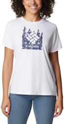 Columbia Sun Trek Short Sleeve Graphic Tee női rövid ujjú póló M fehér
