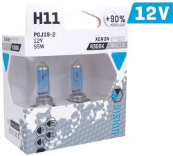 Autolife VISION arktikus fehér izzók H11 12V 55W PGJ19-2 U E4 +90%, 2 db. , 58861 (58861_alf)