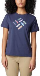 Columbia Sun Trek Short Sleeve Graphic Tee női rövid ujjú póló S kék
