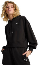 PUMA Női kapucnis pulóver - Puma Wardrobe Ess Relaxed Cropped Hoodie Tr L fekete