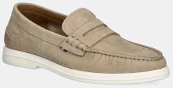 Tommy Hilfiger nubuk mokaszin TOMMY HILFIGER NUBUCK P LOAFER bézs, férfi, FM0FM05350 - bézs Férfi 41