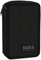 DERFORM BackUp kétrekeszes, emeletes tolltartó, felszereléssel, simple black