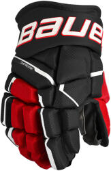 Bauer Mănuși de hochei Supreme MACH Black/Red Junior 11 inci