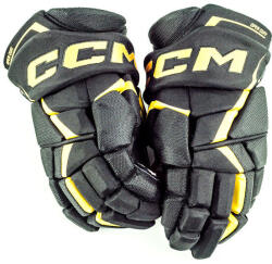 CCM Mănuși de hochei JetSpeed FT6 Black/Sunflower Junior 10 inci