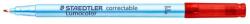 STAEDTLER Alkoholmentes marker, OHP, 0, 6 mm, STAEDTLER "Lumocolor® 305 F", piros (TS305F2) - tintasziget