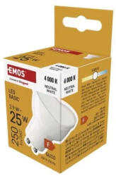 EMOS ZL8F03 LED izzó Basic MR16 / GU10 / 2, 9W (25W) / 250lm / Természetes fehér (EMOS-ZL8F03)