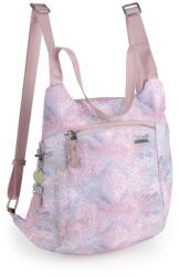 Gabol rózsaszín / színes mintás női textil váll / hátitáska nabila 603546019