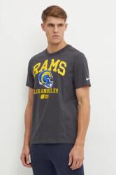Nike pamut póló Los Angeles Rams szürke, férfi, nyomott mintás, N199-06F-95-5F1 - szürke S