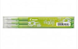  Rollertoll betét, golyóméret 0, 7mm, 3 db/csom Pilot Frixion Ball, írásszín világoszöld (BLS-FR-7-LG-S3)
