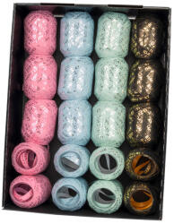  Goldina tojáskötöző, Happy Birthday, 4-féle szín (20m x 10mm) (Z614)