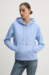 Guess Jeans felső sötétkék, női, sima, kapucnis, W4YQ04 KC811 - kék XS