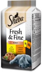 Sheba Mini 6x50g Csirke+Pulyka alutasakos macskaeledel DP98L - tenyesztoitap