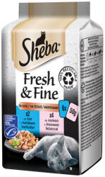Sheba Mini 6x50g Lazac+Tonhal alutasakos macskaeledel DR56A - tenyesztoitap