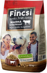 Fincsi 10kg kutyatáp Marha ízesítésű
