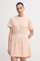 Pepe Jeans pamut ruha VANIA narancssárga, mini, harang alakú, PL953744 - narancssárga XS