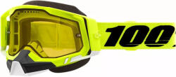  100% Racecraft 2 Snow Fluo yellow szemüveg sárga lencsével (2601-2915-J)