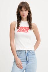 Tommy Jeans top fehér, DW0DW21339 - fehér S