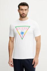 Guess t-shirt fehér, férfi, nyomott mintás, F5GI00 J1314 - fehér S