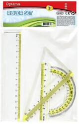 Optima Vonalzókészlet 15 cm-es 4 darabos Optima (100180)