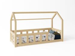  Premium házikó ágy leesésgátlóval és választható magasságú lábakkal ágy méret: 80 x 160 cm, fiók, lábak: lábak nélkül