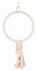 TRIXIE Játék Papagájnak Kötél Karika Golyóval, 24cm - allatoutlet