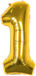 Party World Arany 1-es fóliás léggömb