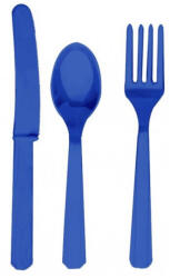 Amscan Sötétkék evőeszközök