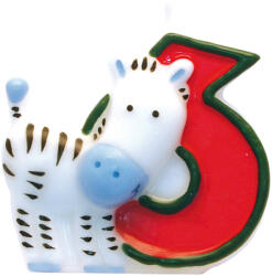 Amscan Zebra mintás gyertya