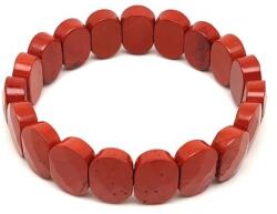 R. M. ékszer Jáspis vörös faz ovális téglalap karkötő 14x10mm (059950)
